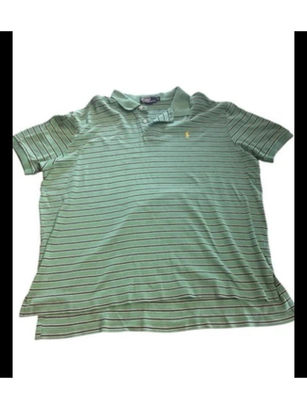 Polo by Ralph Lauren Green And Black Striped polo shirt XL‎